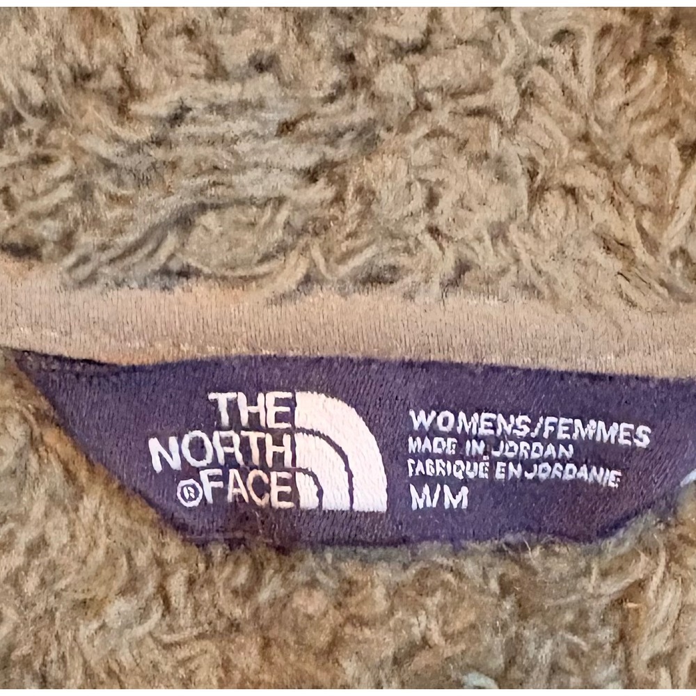 The North Face‎ Furry Fleece Vest Green Zip Up Size M - Picture 5 of 7